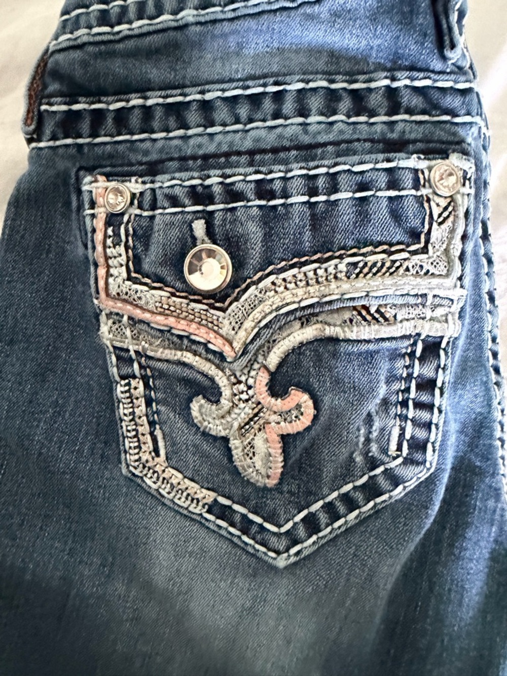 Rock Revival Women's Faded BlueBetty Boot Cut Jeans size 26 - Picture 7 of 8